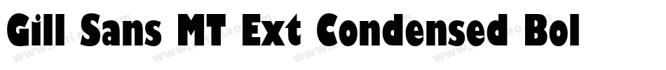Gill Sans MT Ext Condensed Bold(1)字体转换